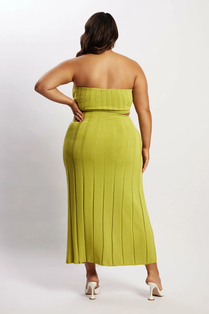 SHN Jasmyn Flute Midi Skirt - Olive Two Piece Sets 9 SHN Jasmyn Flute Midi Skirt - Olive Two Piece Sets