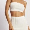 SHN Jasmyn Wide Rib Bandeau - White