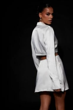 BSD Talulah Diamante Rope Shirt - White