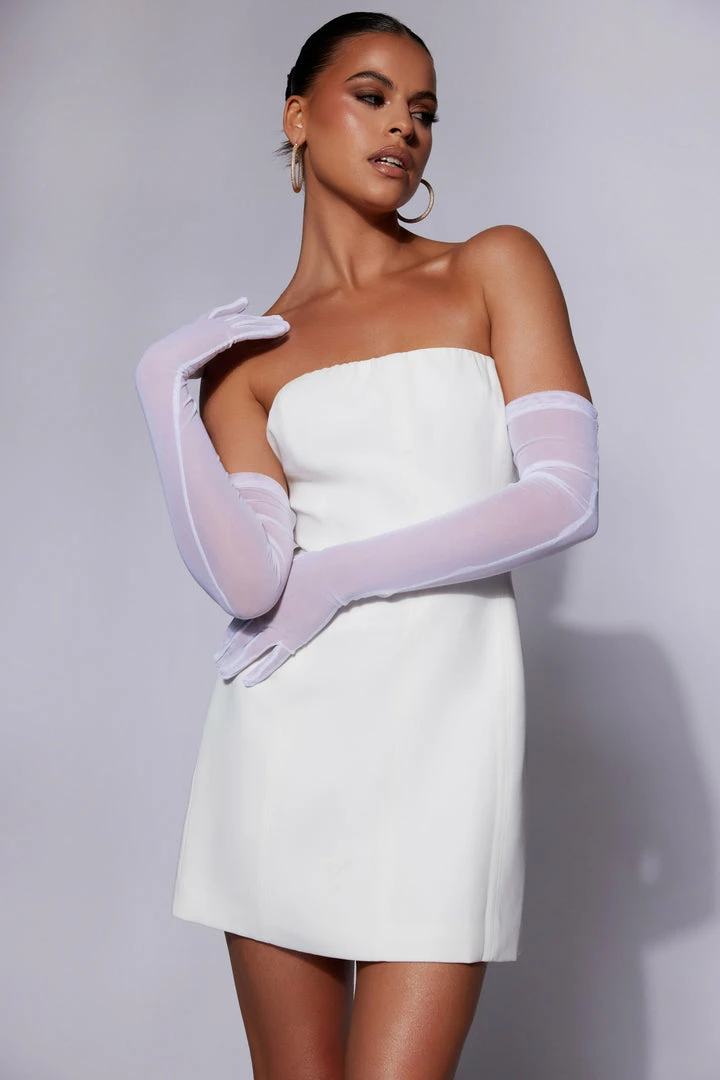 AMC Selena Mesh Gloves - White 5 AMC Selena Mesh Gloves - White