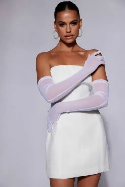 AMC Selena Mesh Gloves - White 12 AMC Selena Mesh Gloves - White