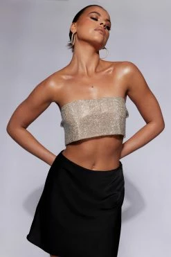 BSD Valerie Diamante Bandeau - Gold All Tops