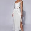 BSD Christie Diamante Rope Maxi Skirt - White Two Piece Sets