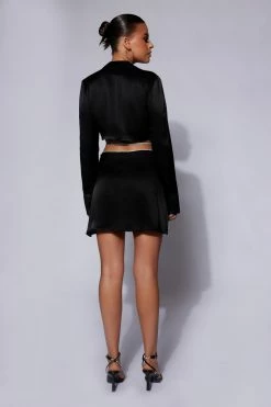 BSD Talulah Diamante Rope Shirt - Black