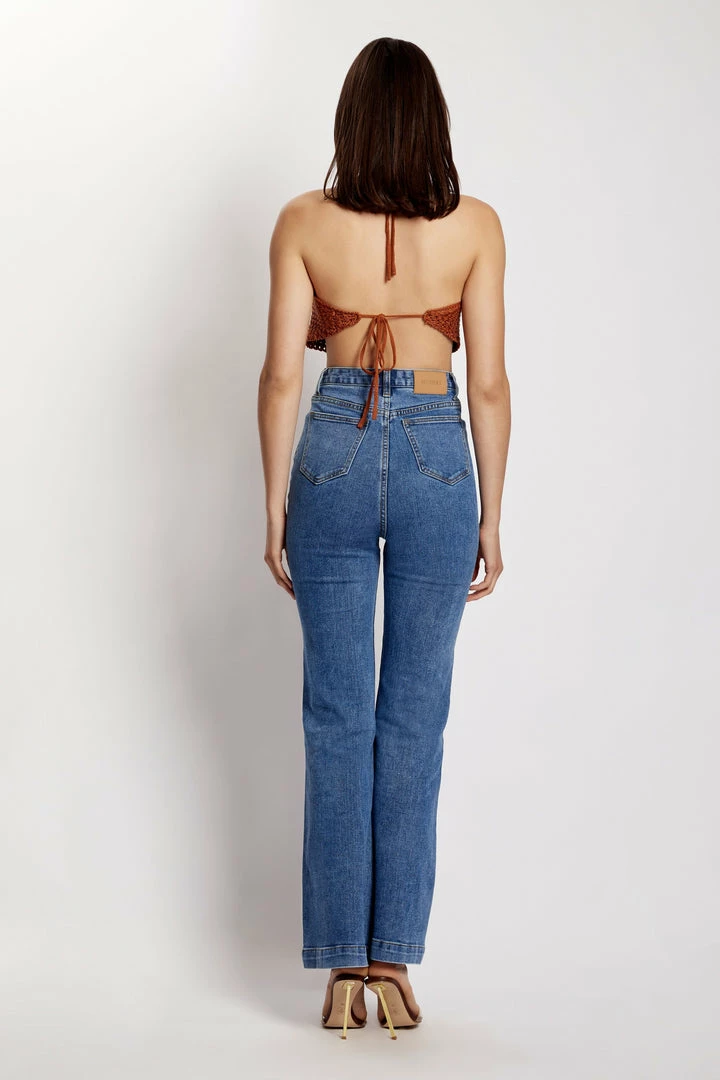 SKY All Tops Alicia Cowl Neck Crochet Crop Top - Biscuit 2 SKY All Tops Alicia Cowl Neck Crochet Crop Top - Biscuit