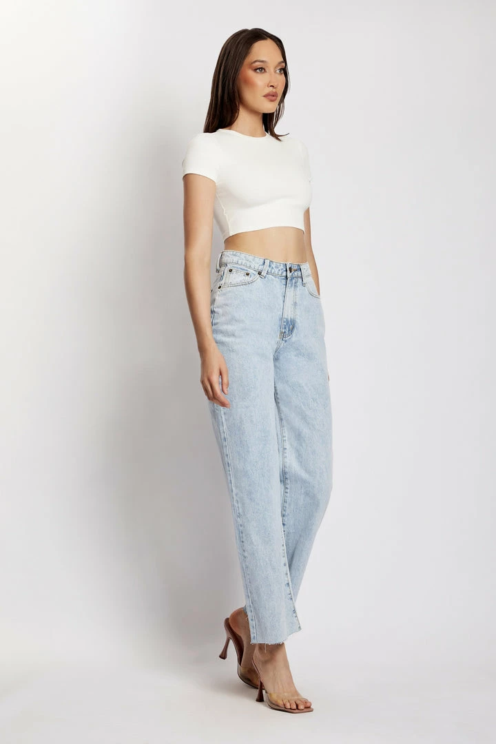 EMS Donna Straight Leg Jean - Light Blue All Bottoms 11 EMS Donna Straight Leg Jean - Light Blue All Bottoms