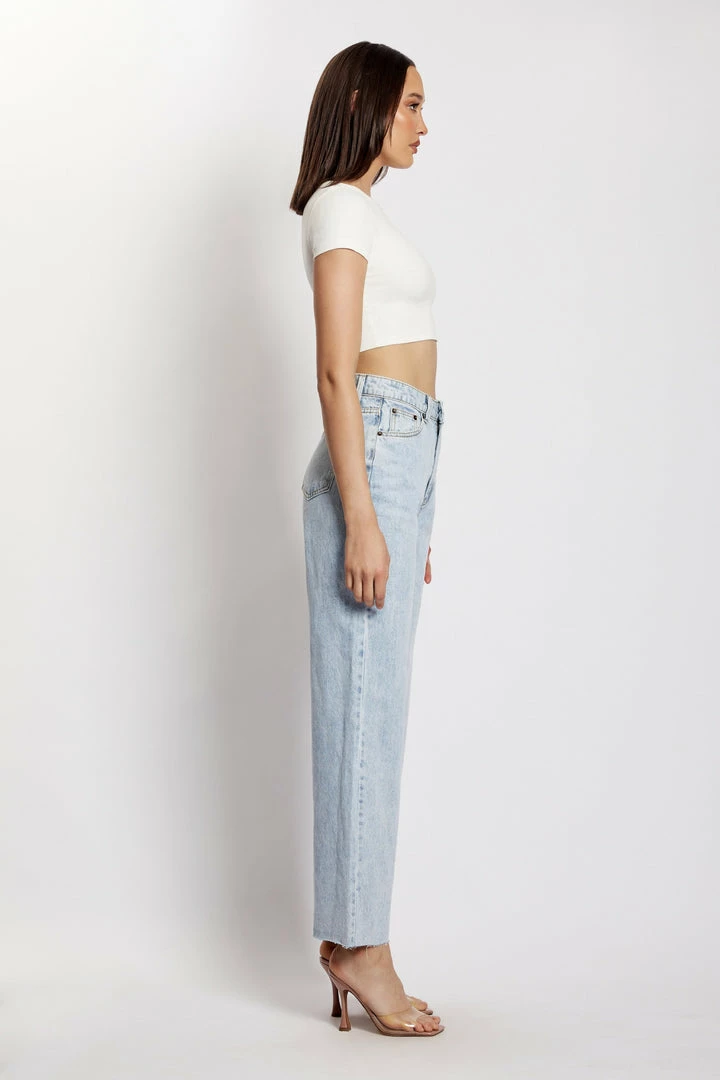 EMS Donna Straight Leg Jean - Light Blue All Bottoms 8 EMS Donna Straight Leg Jean - Light Blue All Bottoms