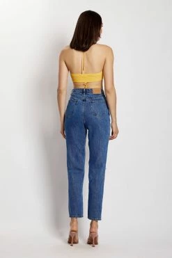 EMS Millicent Ripped Mom Jean - Mid Blue All Bottoms 21 EMS Millicent Ripped Mom Jean - Mid Blue All Bottoms