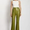 WNG Tyra Straight Leg Faux Leather Pants - Green All Bottoms
