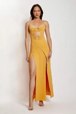 AMC Diane Maxi Wrap Over Dress - Mango DRESSES