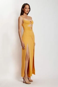 AMC Diane Maxi Wrap Over Dress - Mango DRESSES