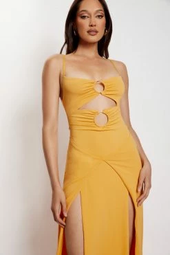 AMC Diane Maxi Wrap Over Dress - Mango DRESSES