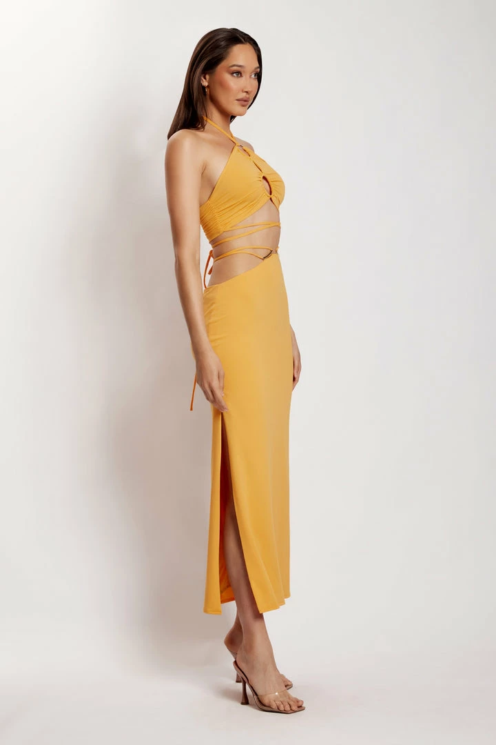 AMC Erika Maxi Skirt With Hardware - Mango 6 AMC Erika Maxi Skirt With Hardware - Mango