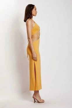 AMC Erika Maxi Skirt With Hardware - Mango 14 AMC Erika Maxi Skirt With Hardware - Mango