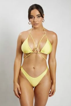 GLD Bambi Cheeky Cut Bikini Bottoms - Canary Yellow