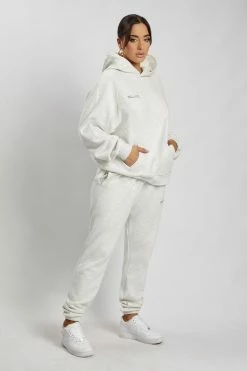 QNG Sweaters & Hoodies Jesy Loopback Oversized Jogger - Grey Marle