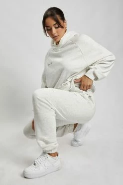 QNG Sweaters & Hoodies Jesy Loopback Oversized Jogger - Grey Marle