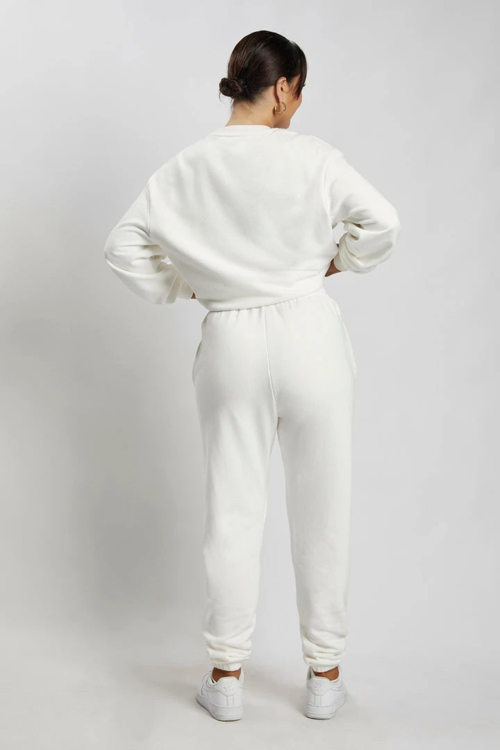 QNG Jesy Loopback Oversized Jogger - White Sweaters & Hoodies 10 QNG Jesy Loopback Oversized Jogger - White Sweaters & Hoodies