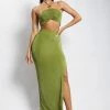 ROM All Bottoms Alizeh Maxi Ice Jersey Skirt - Green
