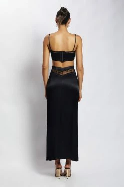 BSD Caity Lace Insert Maxi Skirt - Black 11 BSD Caity Lace Insert Maxi Skirt - Black