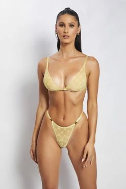 GZH Millie Monogram Bra - Lemon 14 GZH Millie Monogram Bra - Lemon