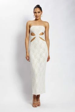 ROM Krista Cut Out Bandeau Maxi Dress - Nude DRESSES 11 ROM Krista Cut Out Bandeau Maxi Dress - Nude DRESSES