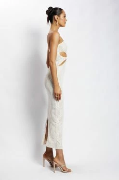 ROM Krista Cut Out Bandeau Maxi Dress - Nude DRESSES 9 ROM Krista Cut Out Bandeau Maxi Dress - Nude DRESSES
