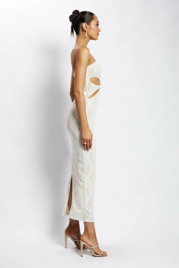 ROM Krista Cut Out Bandeau Maxi Dress - Nude DRESSES 3 ROM Krista Cut Out Bandeau Maxi Dress - Nude DRESSES