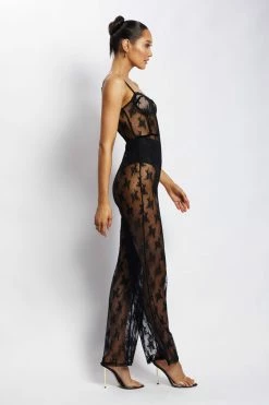 QNG Honour Lace Jumpsuit - Black
