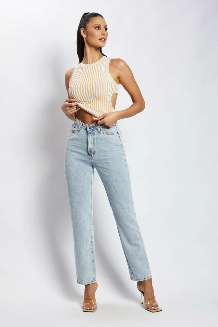 EMS Andria Ribbed Knit Tank Top - Nude All Tops 5 EMS Andria Ribbed Knit Tank Top - Nude All Tops