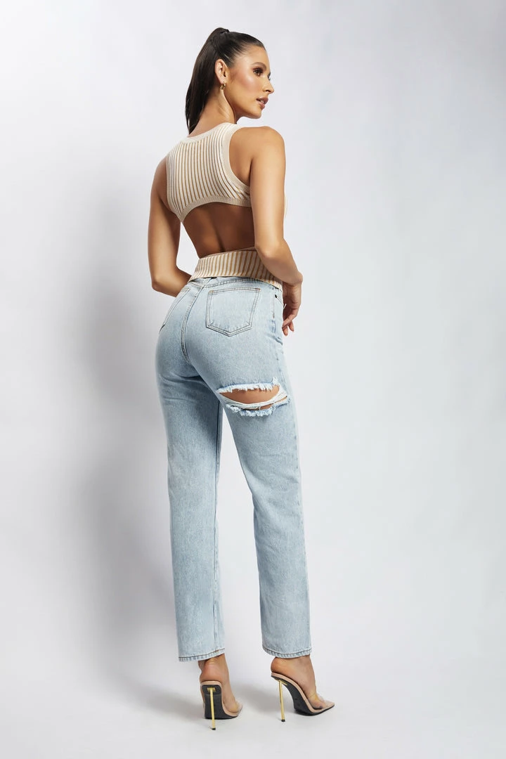 EMS Andria Ribbed Knit Tank Top - Nude All Tops 4 EMS Andria Ribbed Knit Tank Top - Nude All Tops