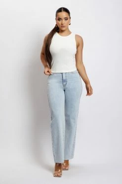 EMS Donna Straight Leg Jean - Light Blue All Bottoms 17 EMS Donna Straight Leg Jean - Light Blue All Bottoms