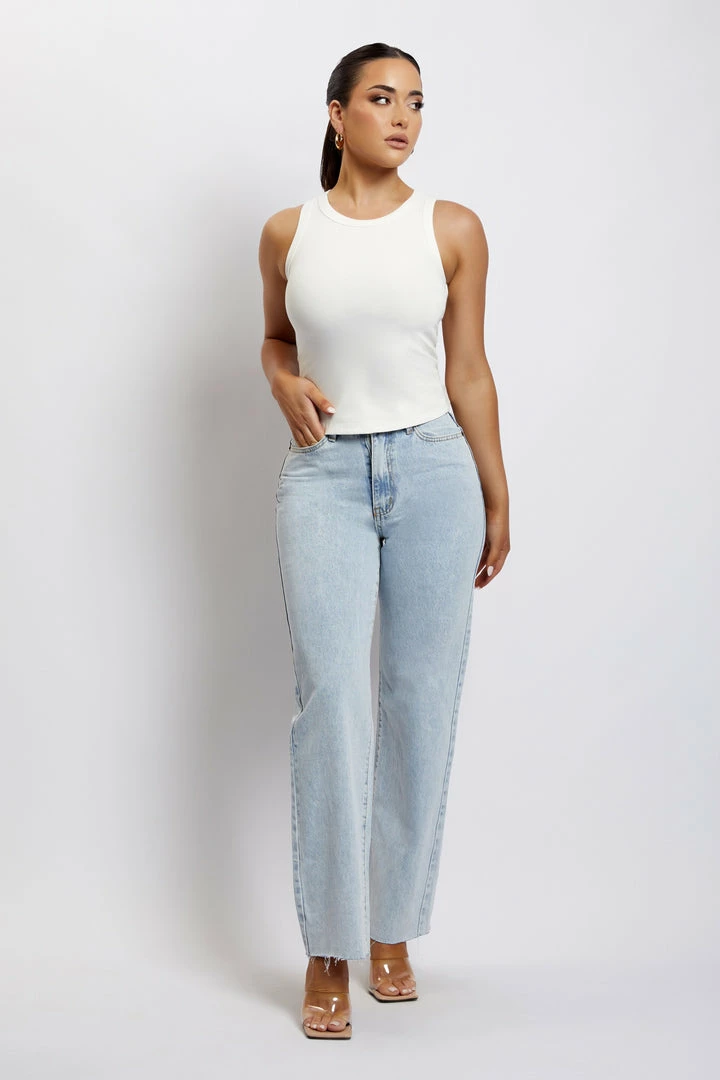 EMS Donna Straight Leg Jean - Light Blue All Bottoms 1 EMS Donna Straight Leg Jean - Light Blue All Bottoms