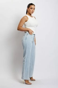 EMS Donna Straight Leg Jean - Light Blue All Bottoms 16 EMS Donna Straight Leg Jean - Light Blue All Bottoms