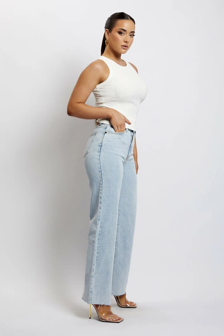 EMS Donna Straight Leg Jean - Light Blue All Bottoms 3 EMS Donna Straight Leg Jean - Light Blue All Bottoms