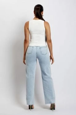 EMS Donna Straight Leg Jean - Light Blue All Bottoms