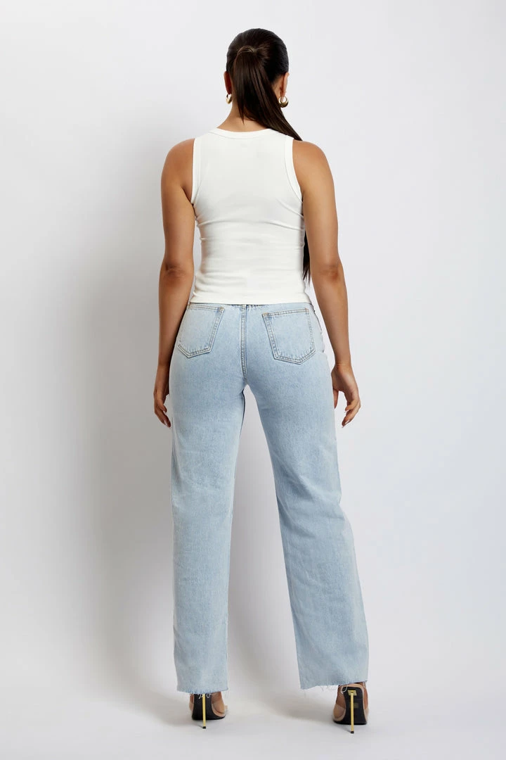 EMS Donna Straight Leg Jean - Light Blue All Bottoms 2 EMS Donna Straight Leg Jean - Light Blue All Bottoms