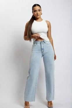 EMS Donna Straight Leg Jean - Light Blue All Bottoms 20 EMS Donna Straight Leg Jean - Light Blue All Bottoms