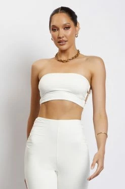 WXI Eleanor Tie Up Side Bandeau - White