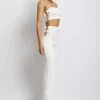 WXI Two Piece Sets Eleanor Ruched Cut Out Pants - White