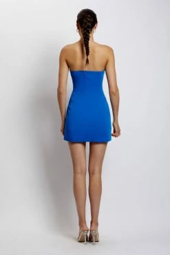 WNT Maci Crepe Mini Dress - Cobalt Blue