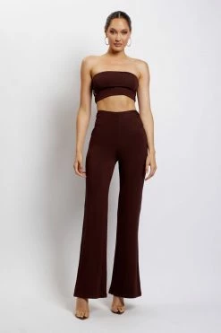 WXI Eleanor Tie Up Side Bandeau - Chocolate Two Piece Sets 13 WXI Eleanor Tie Up Side Bandeau - Chocolate Two Piece Sets