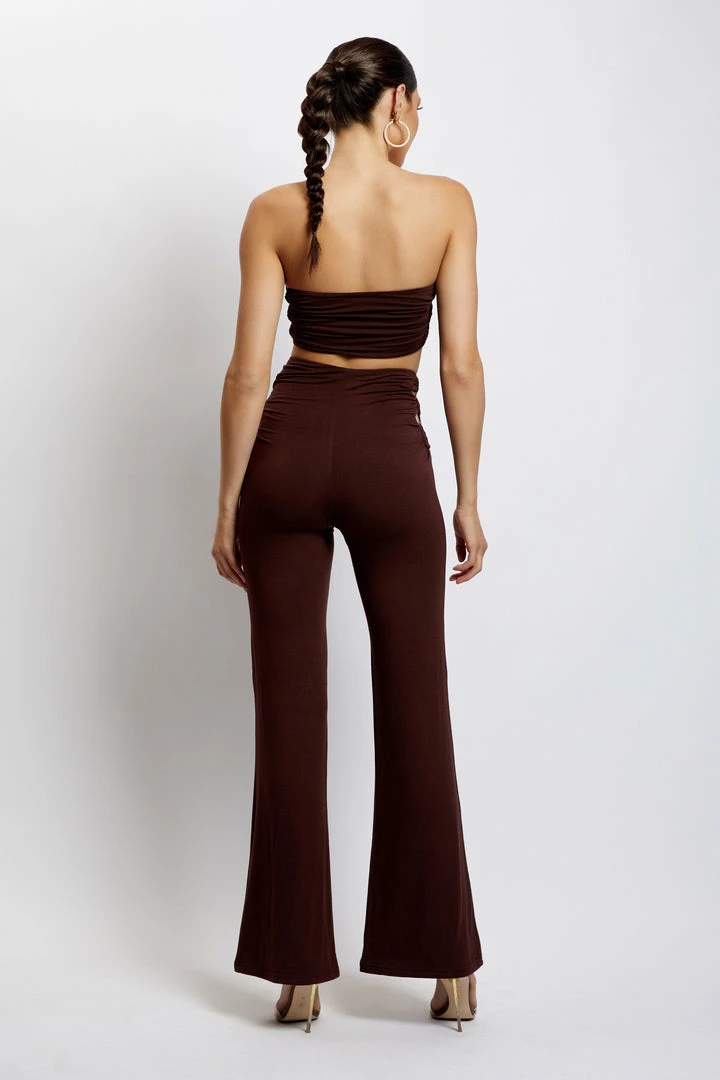 WXI Eleanor Tie Up Side Bandeau - Chocolate Two Piece Sets 3 WXI Eleanor Tie Up Side Bandeau - Chocolate Two Piece Sets