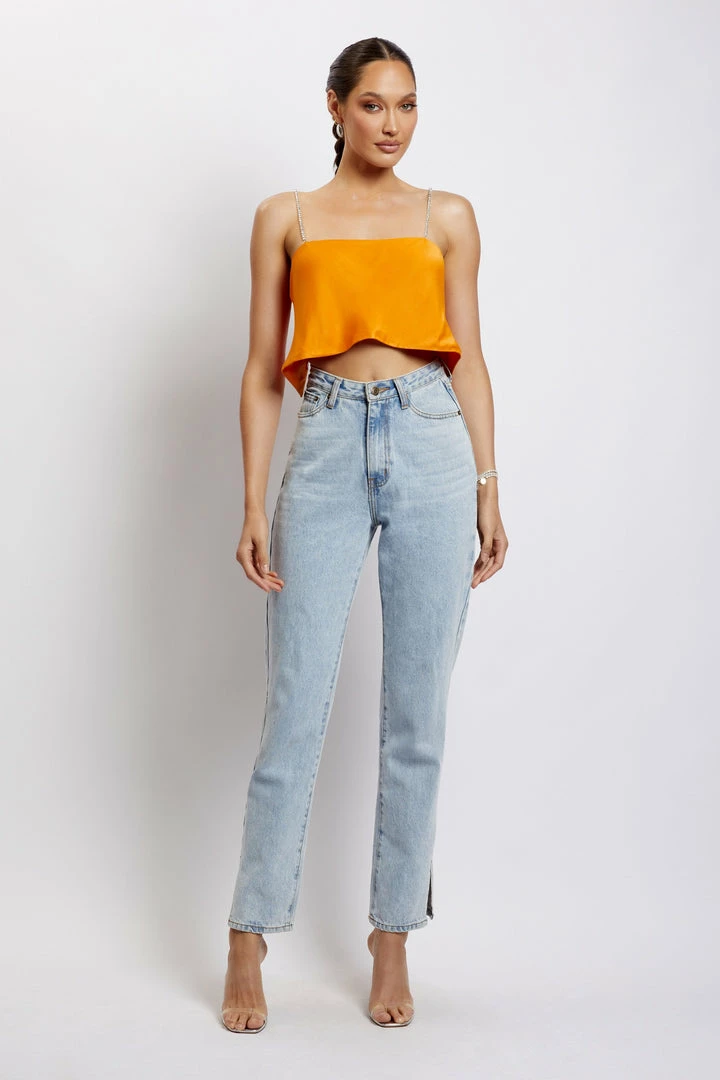 JLW Dayana Straight Cut Crop Top - Mandarin 8 JLW Dayana Straight Cut Crop Top - Mandarin