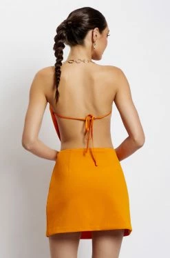 QNG Romee Mini Skirt - Mandarin Two Piece Sets