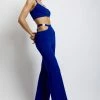 QNG Blythe Wide Leg Pants With Cut Out - Cobalt Blue Two Piece Sets