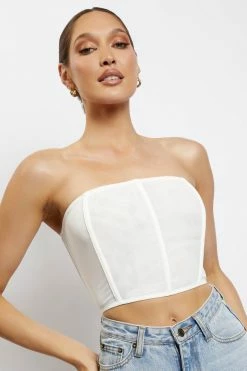 WNT Allie Mesh Corset - White