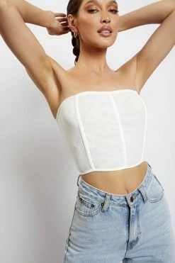 WNT Allie Mesh Corset - White