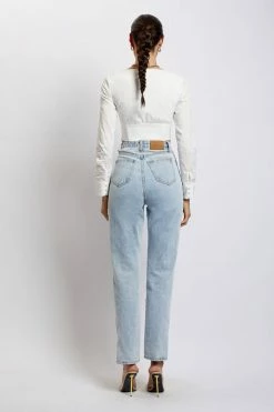 QNG All Tops Zahara Corset Shirt - White