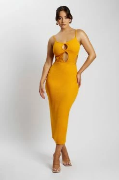 WXI Abbey Maxi Cut Out Dress - Mango DRESSES
